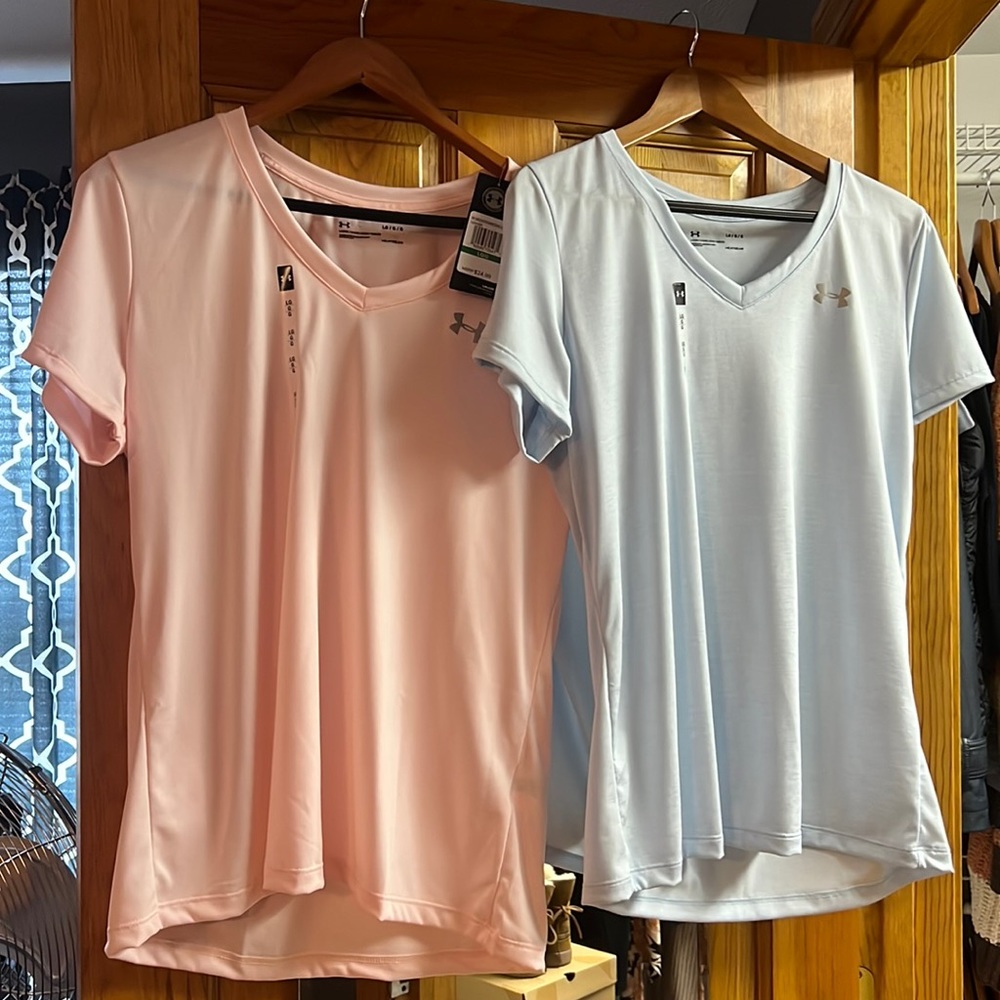 2 under armour shirts size large